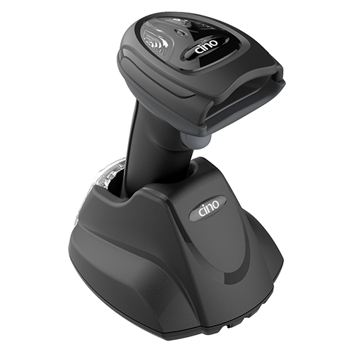 Cino A780BT black group front right with cradle