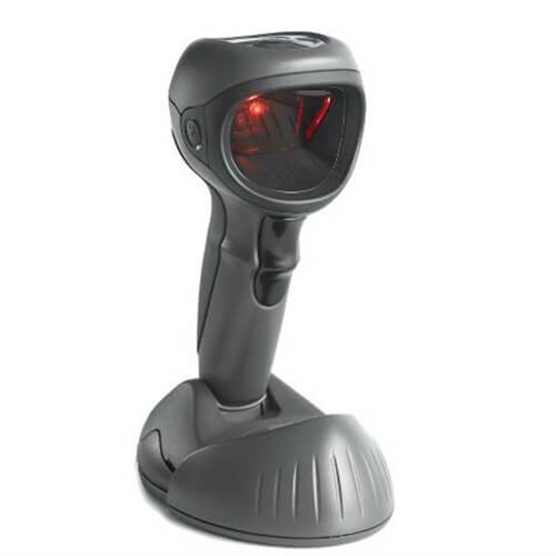 Zebra DS9808 with cradle right side