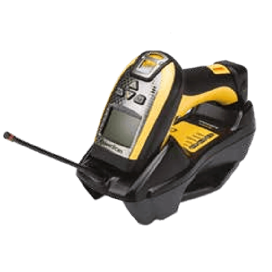 Datalogic PowerScan PM9500-DPM in base Left Facing