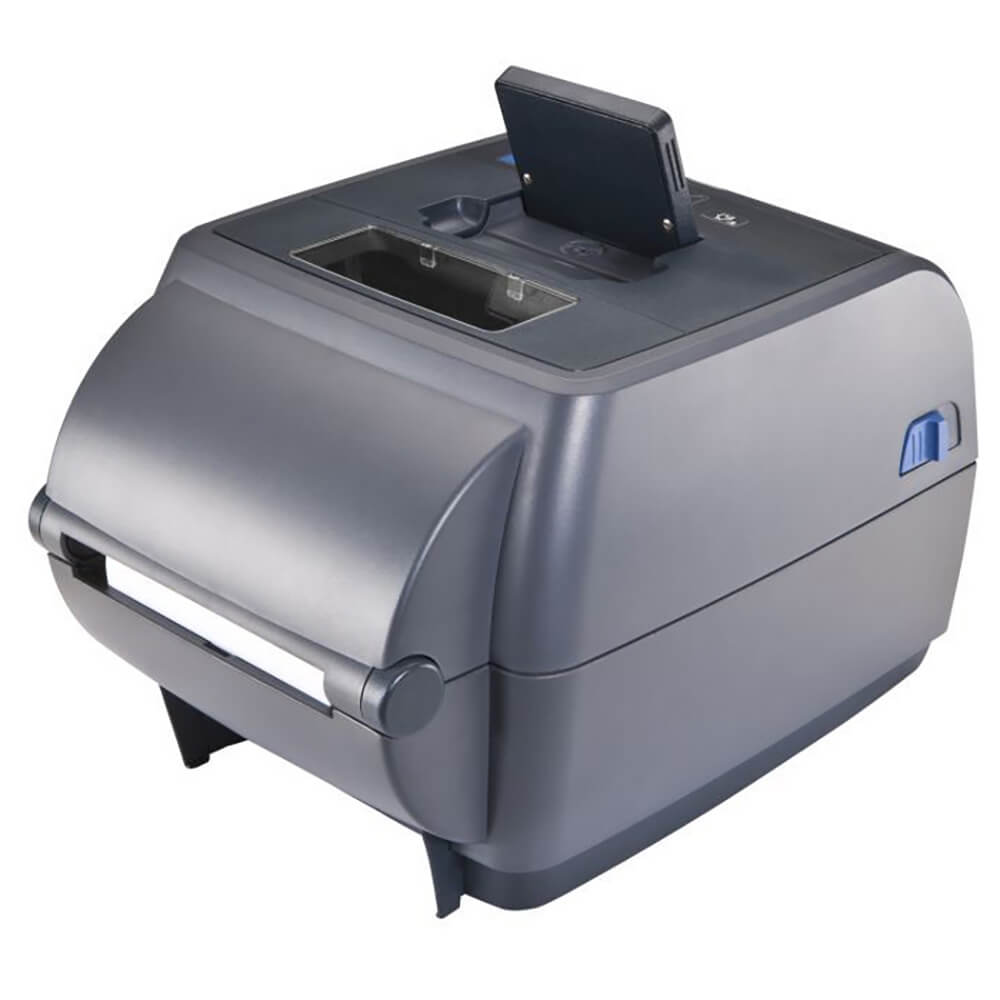 Honeywell PC43T Desktop Barcode Printer bottom view, right side