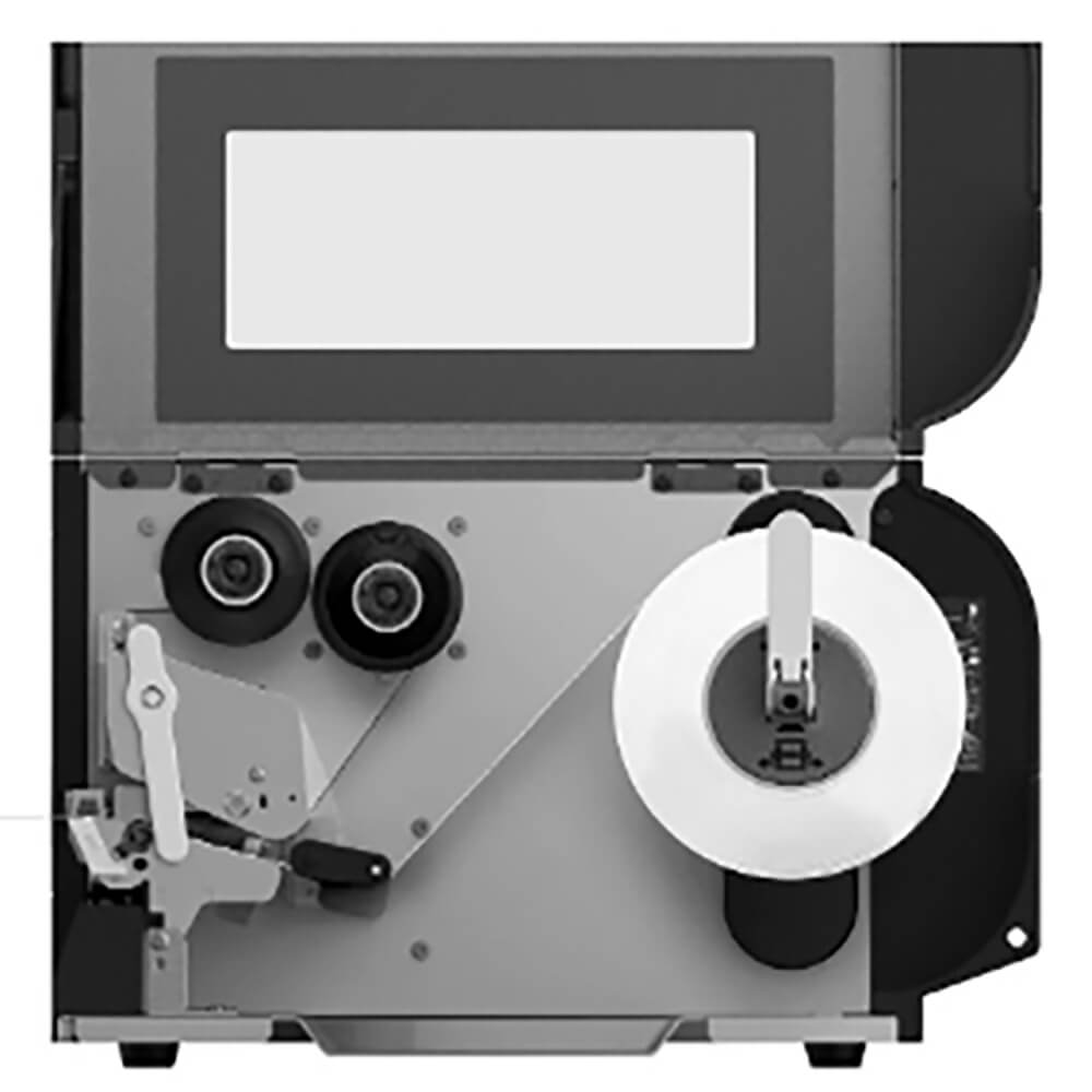 Honeywell PX240 Industrial Printer media, inside view