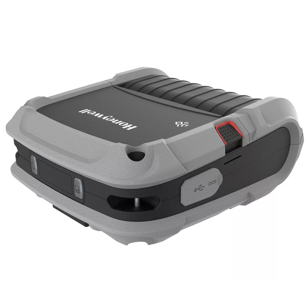 Honeywell RP4f Mobile Printer facing up, left side