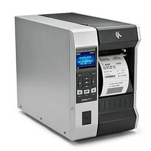 Zebra ZT610 RFID LCD interface midea front right facing