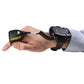 Honeywell 8670 Wireless Ring Scanner with soft elastomeric finger and wrist straps left side