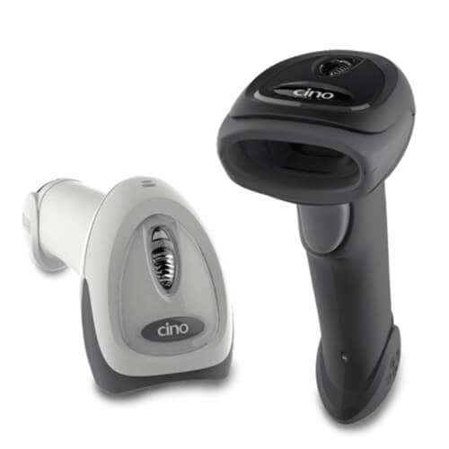 CINO FuzzyScan A660 2D Handheld Imager black and white left facing