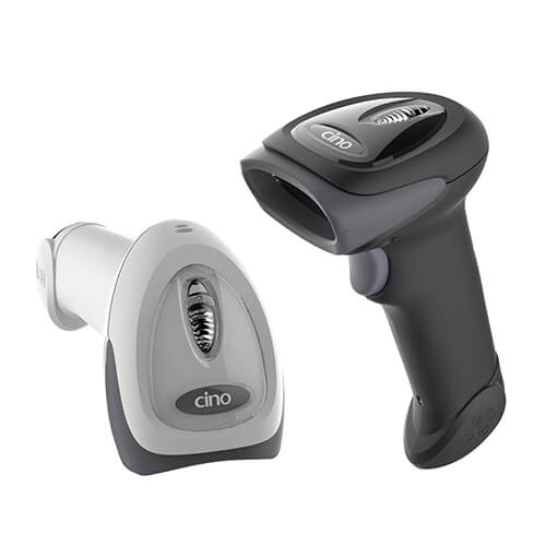 CINO FuzzyScan F680BT 1D Cordless Imager black and white group