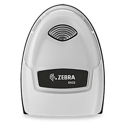 Zebra DS2200 Series white head front view