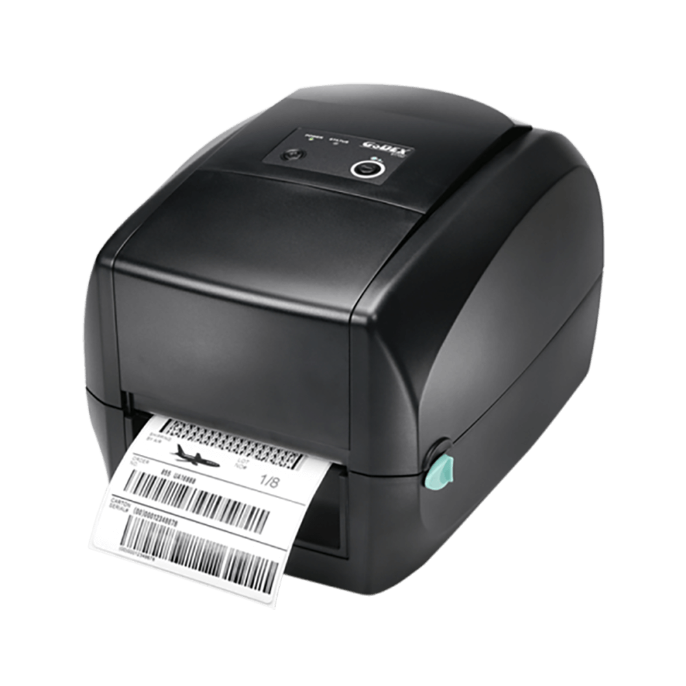 Impresora de escritorio blanca GoDEX DT2x / DT4x de 2/4 pulgadas, 203 ppp 
