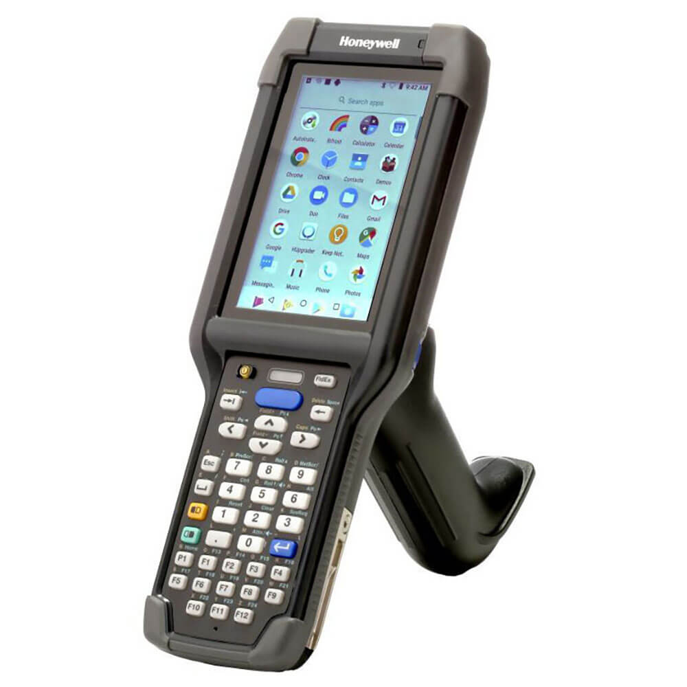 Honeywell CK65 Mobile Computer with handle front left side