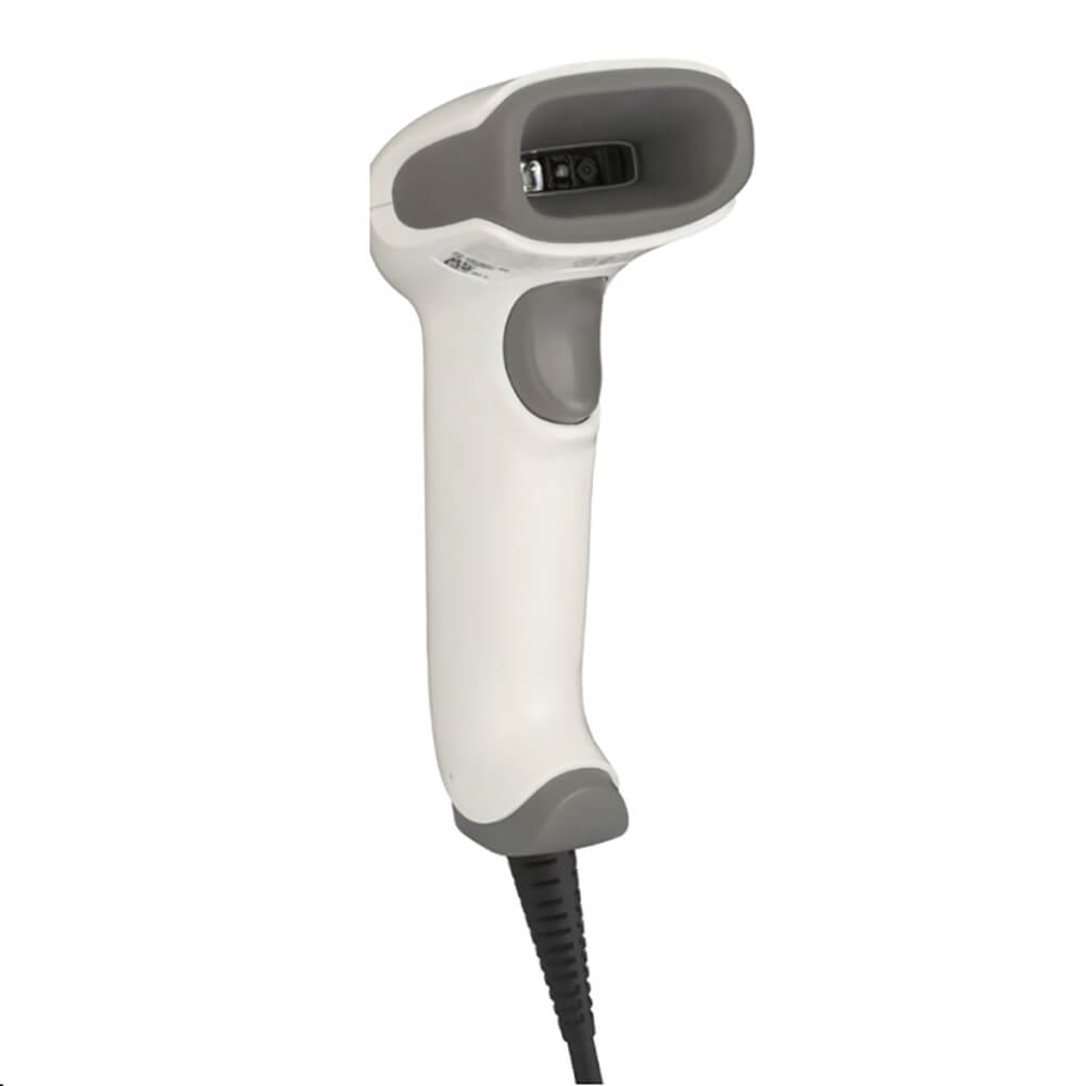 Honeywell Voyager XP 1470g 2D Corded Highly Accurate Scanner white front right side