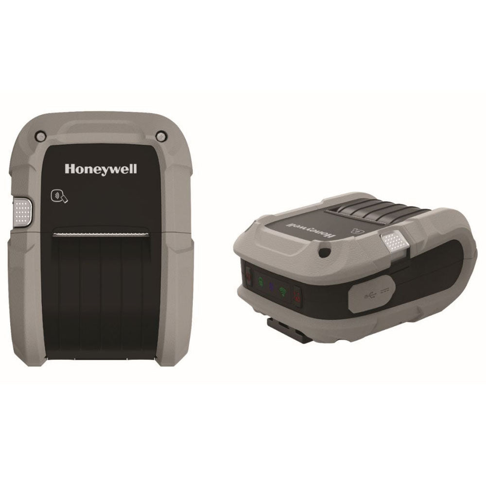 Honeywell RP2e / RP4e Mobile Printer front view and left side