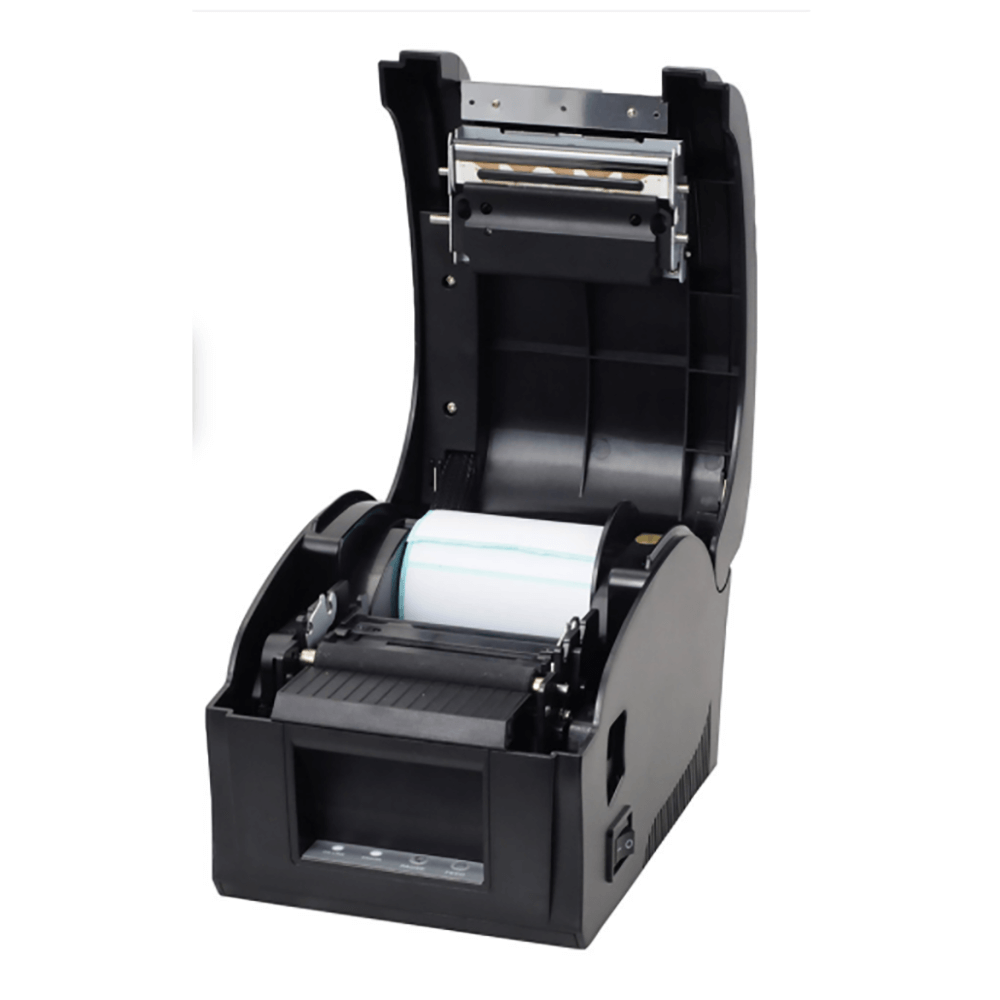 Xprinter XP-360B opent cover with media