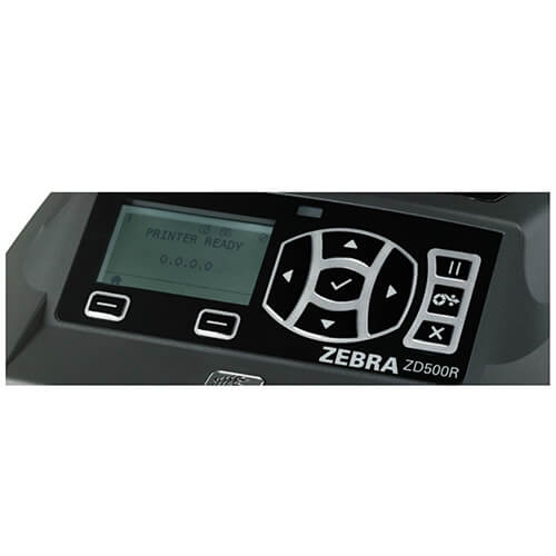 ZD500R UHF RFID Desktop Printer control panel