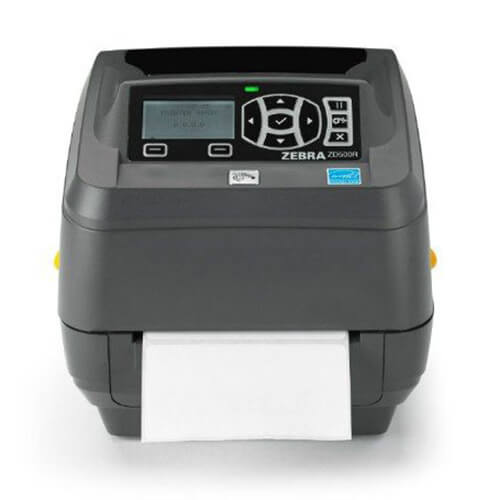 ZD500R UHF RFID Desktop Printer print lable front facing