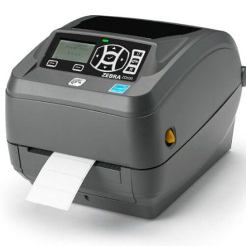 ZD500R UHF RFID Desktop Printer print lable front left facing
