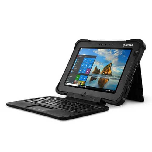 Zebra L10 XBOOK Windows Rugged Tablets front left