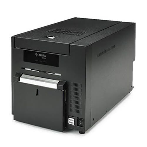 Zebra ZC10L Large-format Card Printer front left facing