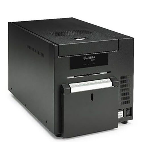 Zebra ZC10L Large-format Card Printer front right facing
