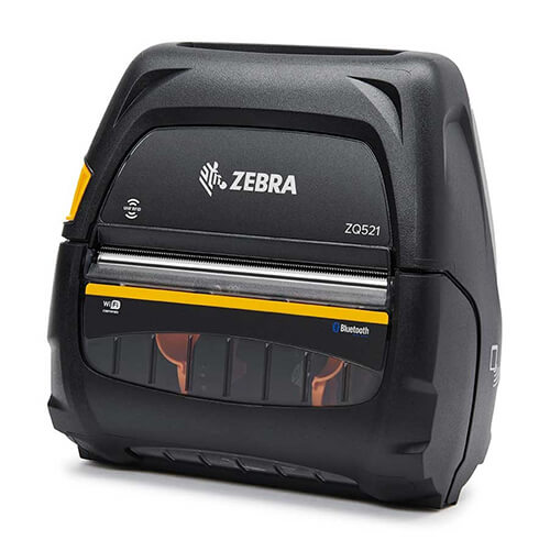 Zebra ZQ521 RFID front left facing