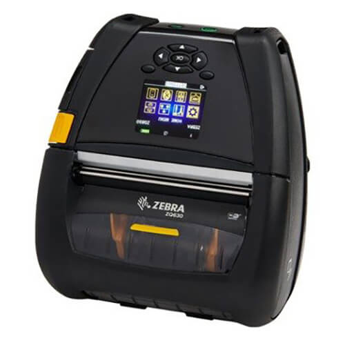 Zebra ZQ630 RFID Mobile Printer front left facing