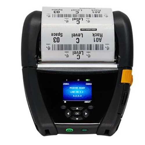Zebra ZQ630 RFID Mobile Printer print lable front facing