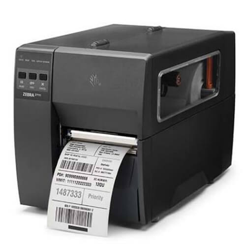 Zebra ZT111 Industrial Printer  print lable front left facing