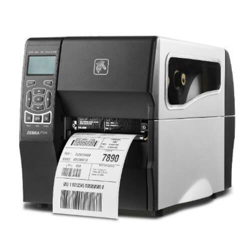 Zebra ZT230 Industrial Printer  print lable front left facing